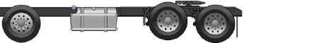 6 by 2 axle configuration