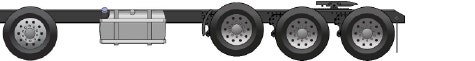 8 by 4 axle configuration