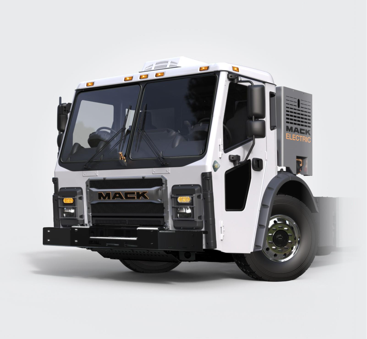 Mack LR Electric truck, highlighting its durability.