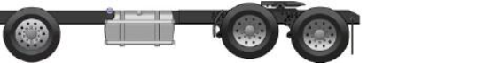 6 by 2 axle configuration