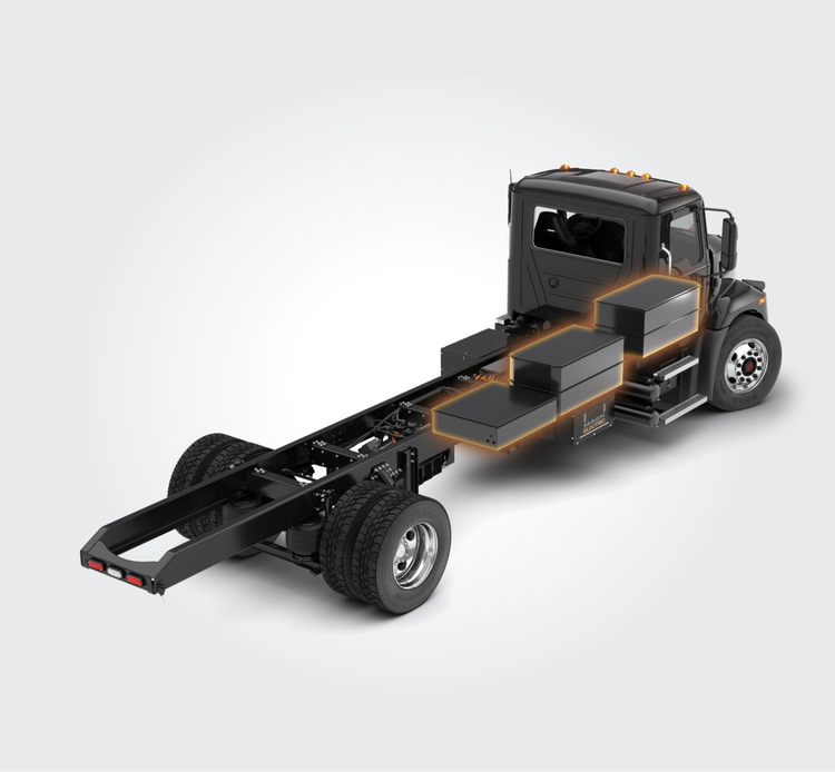Mack MD truck has NMC battery packs