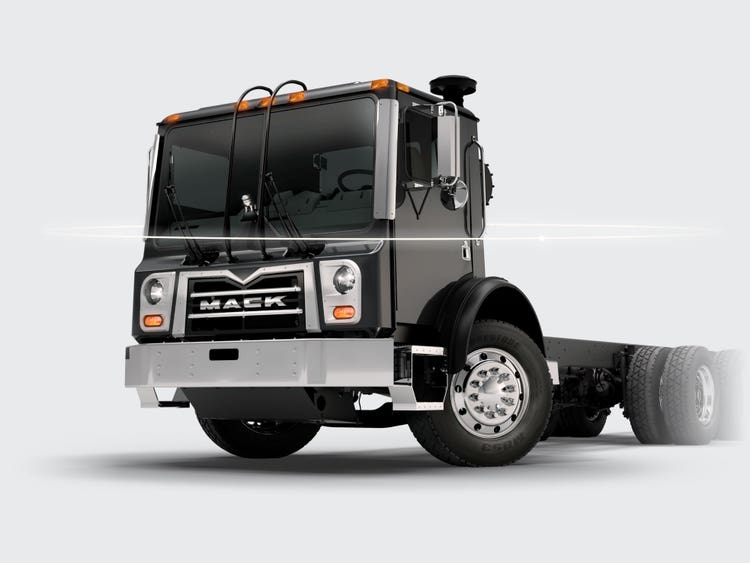 Black Mack Terrapro truck with a compact cab.